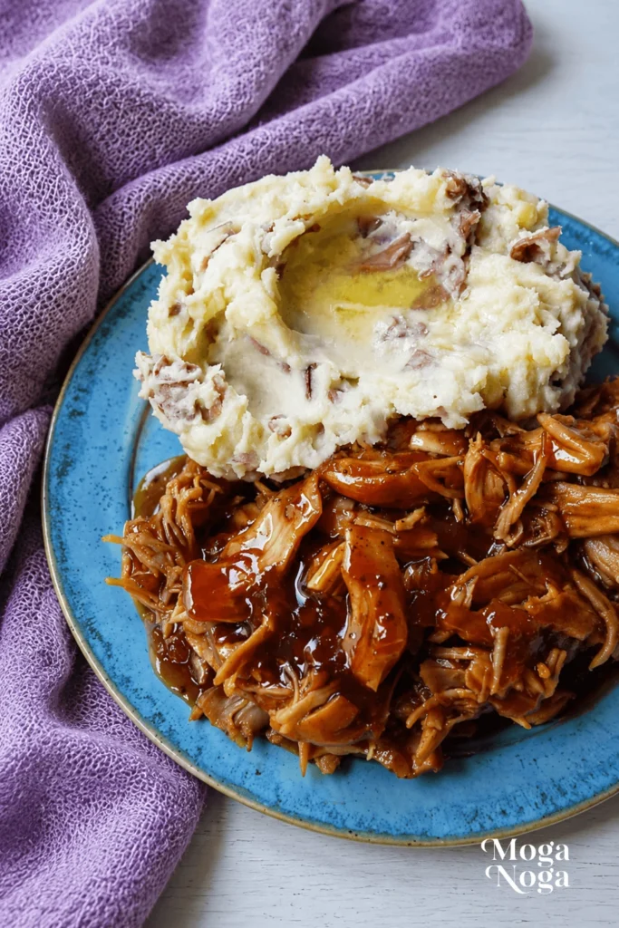 Slow Cooker Peach Barbecue Chicken-1