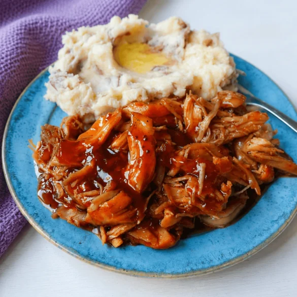 Slow Cooker Peach Barbecue Chicken