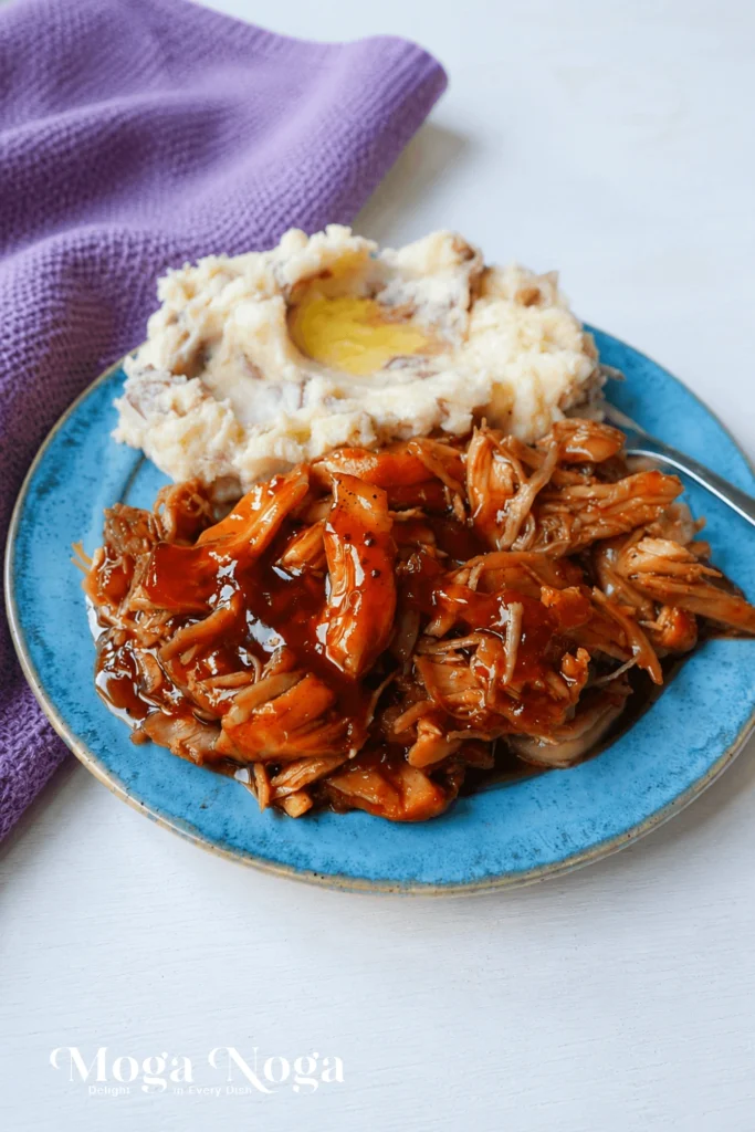 Slow Cooker Peach Barbecue Chicken