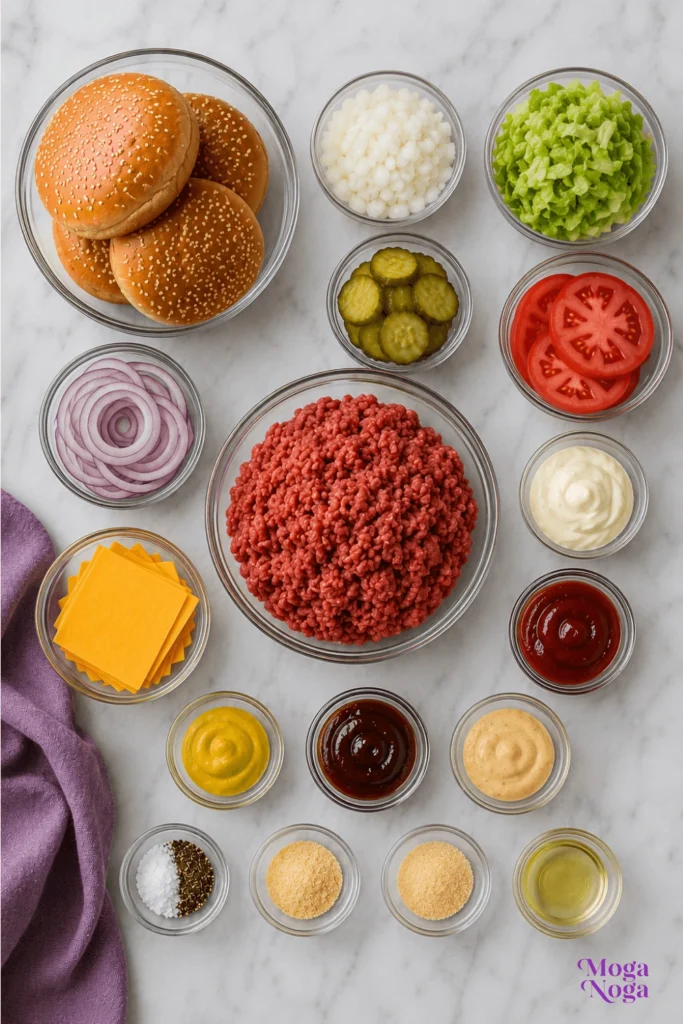 Steakhouse Burgers-Ingredients