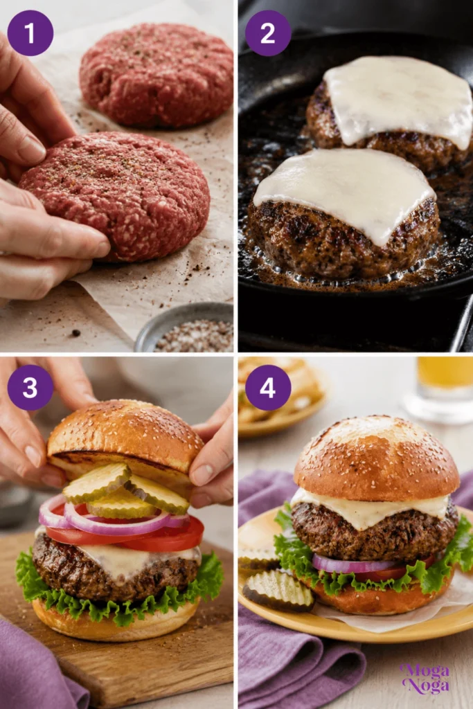 Steakhouse Burgers-Instructions