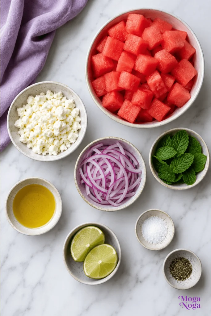 Watermelon Feta Salad-Ingredients