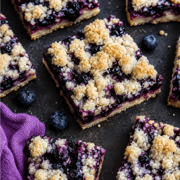 Huckleberry Crumb Bars