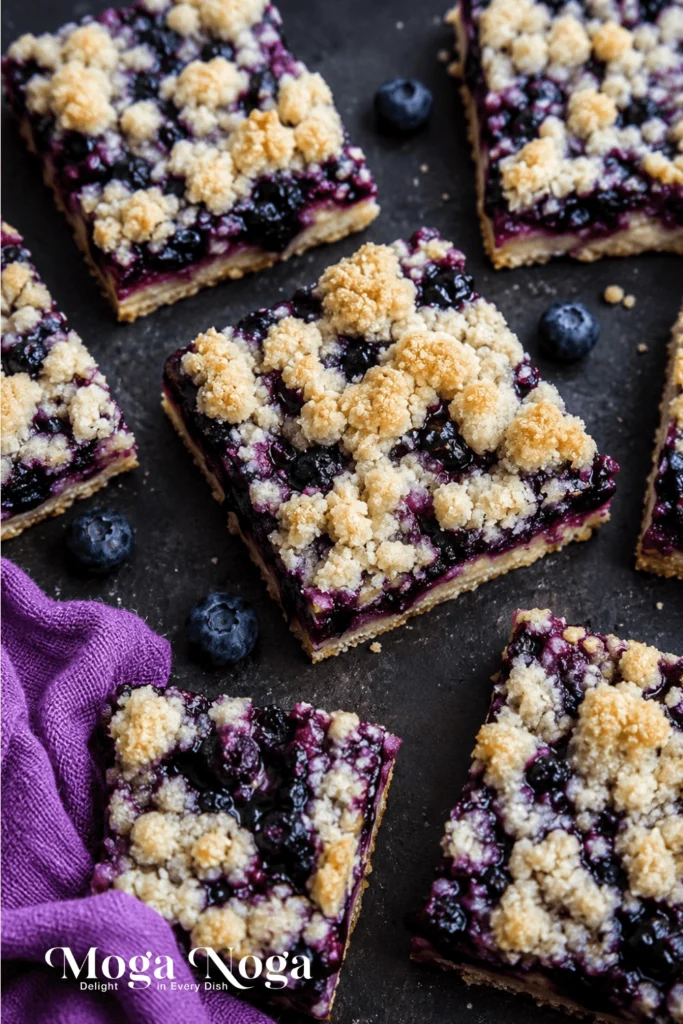 Huckleberry Crumb Bars