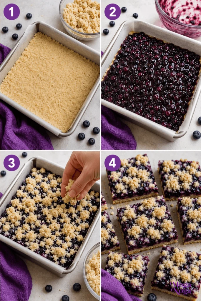 Huckleberry Crumb Bars-Instructions